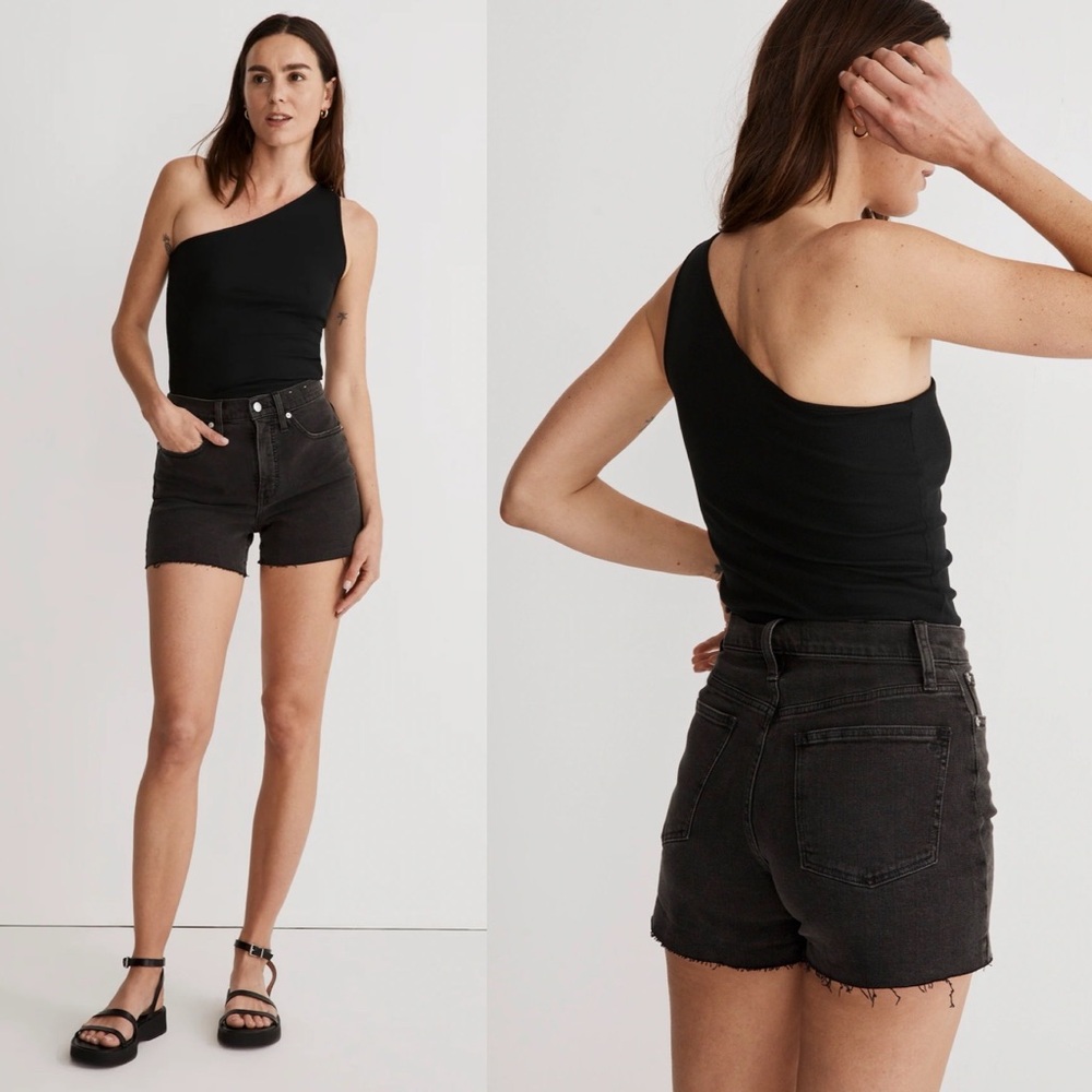 Madewell‎ Women's High-Rise Denim Shorts Raw Hem Denim Shorts Size 25